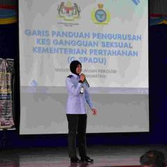 PROGRAM OUT REACH TAKLIMAT GARIS PANDUAN BERSEPADU PENGURUSAN KES GANGGUAN SEKSUAL KEMENTERIAN PERTAHANAN (G-SPADU)