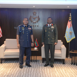 PANGLIMA TENTERA UDARA TERIMA KUNJUNGAN HORMAT DARIPADA DEFENCE ADVISOR HIGH COMMISSION OF THE REPUBLIC OF MALDIVES